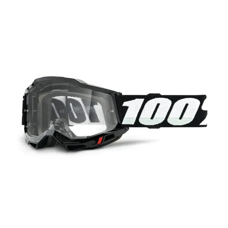 100% Accuri 2 Clear Lens Youth Goggles in Black