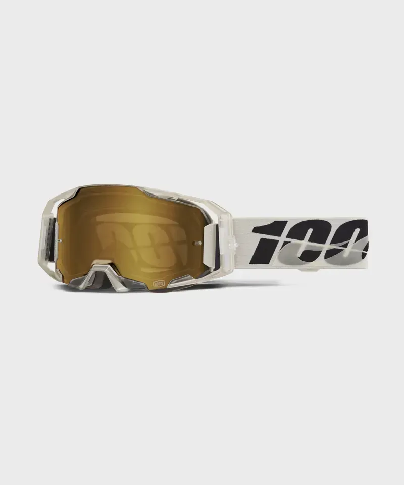 100% ARmatic Goggles Mirror Lens In Gold Lens/Pitch