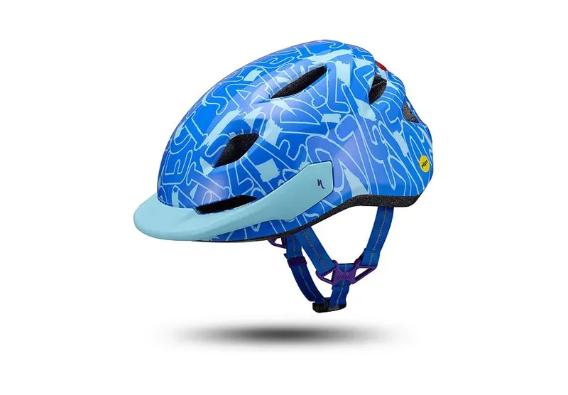 Specialized Shuffle 2 LED Child Helmet in Sky Blue Graphic