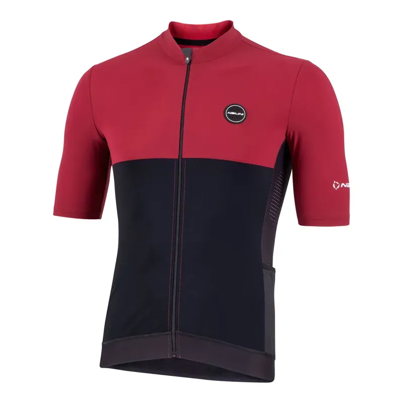 Nalini Sun Cover Jersey In Black/Red Wine