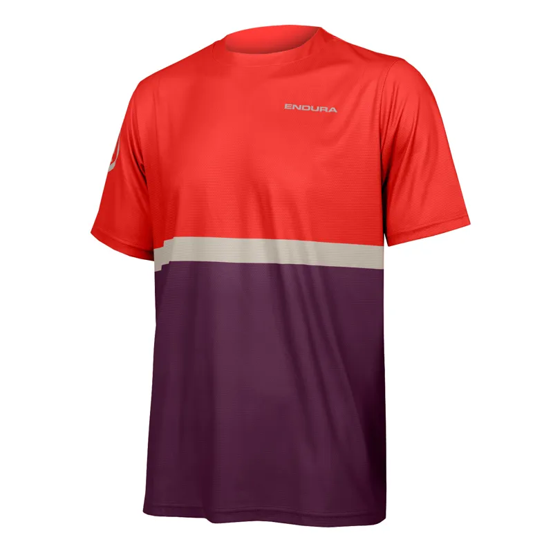 Endura SingleTrack Core Tee II in Aubergine