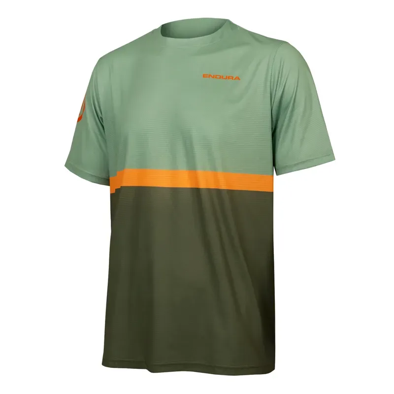 Endura SingleTrack Core Tee II in Tangerine