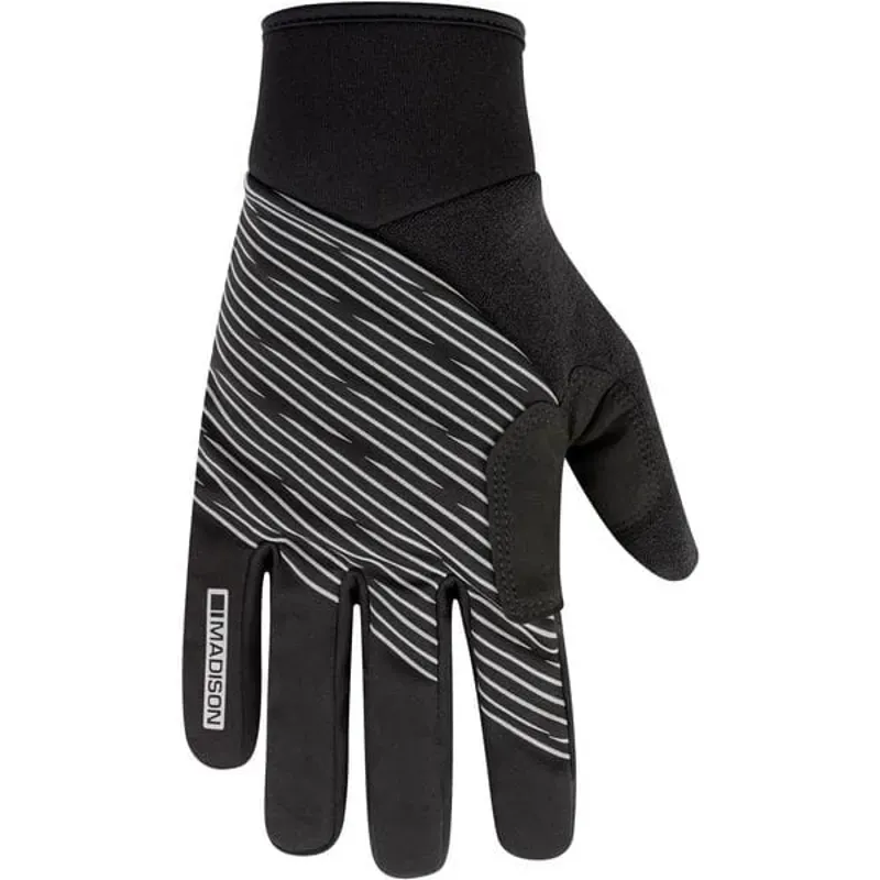 Madison Stellar Reflective Windproof Thermal Gloves in Black