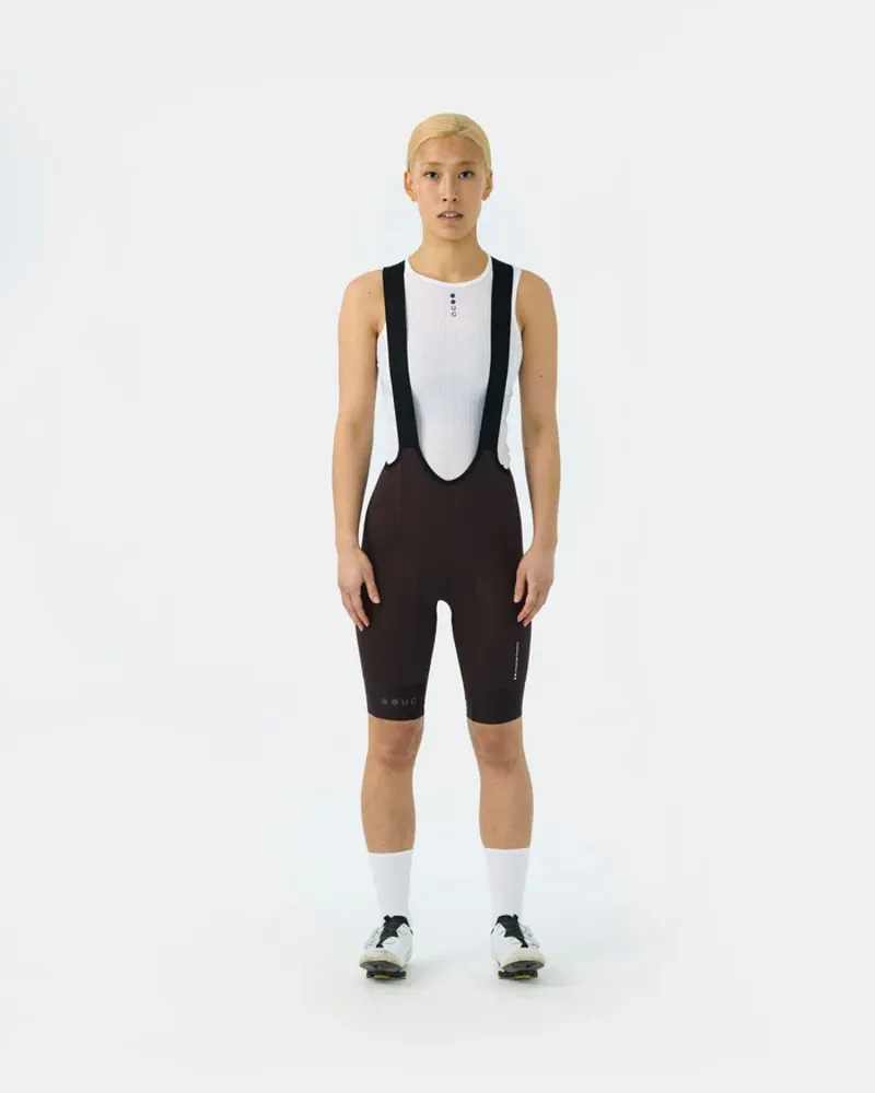 Mon Bib-Shorts women's Bark Brown-2